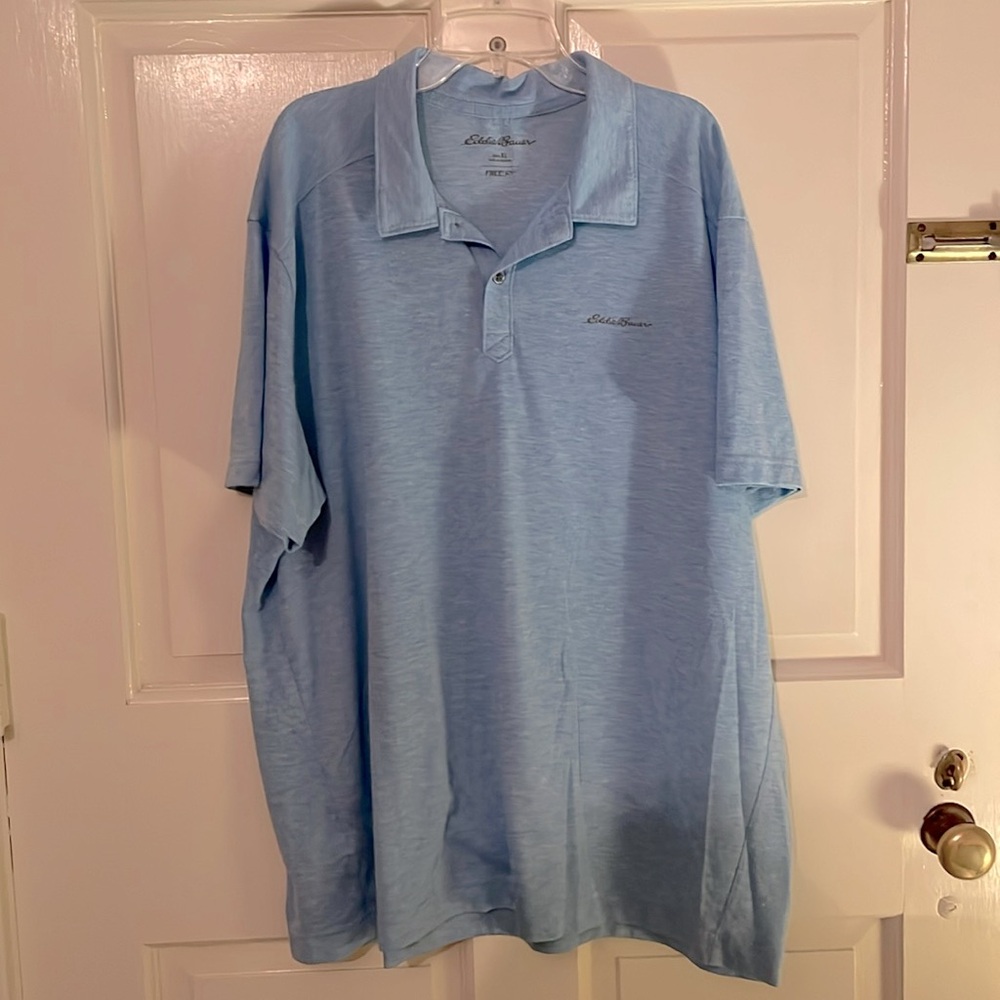 Men’s Eddie Bauer FreeDry Polo Shirt, Blue, XL